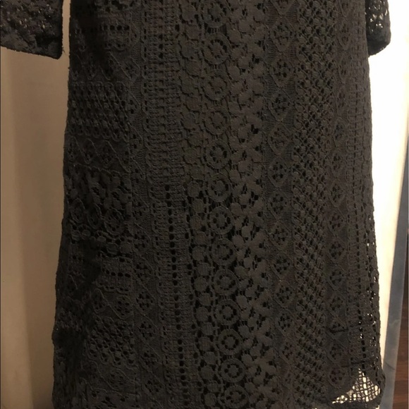 Michael Stars black lace dress M - Picture 3 of 5